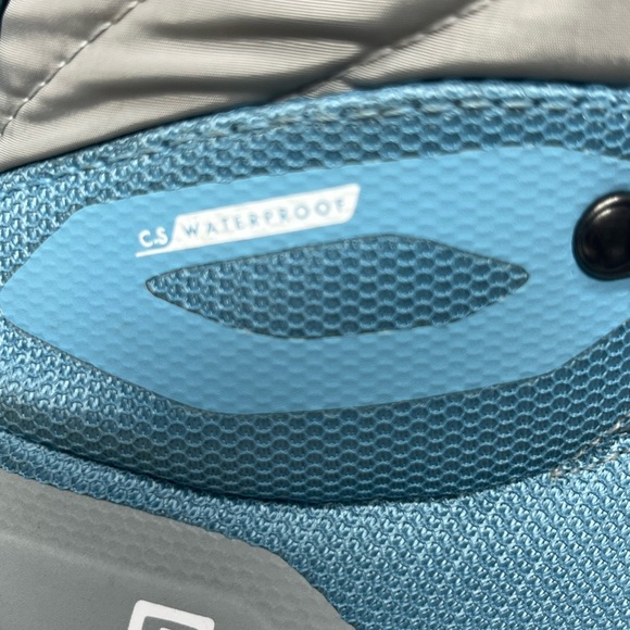 Salomon Woman's Vaya Blaze Blue Gray Mid-Top Hiking Waterproof Winter Boots SZ 7 - Picture 13 of 13